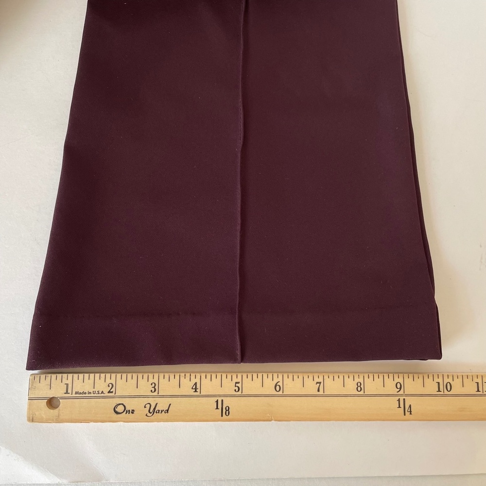 H&M 32" Length Pants Dark Burgundy Side Zip - Picture 9 of 10